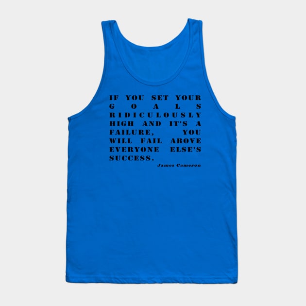 James Cameron Quote Tank Top by KargacinArt